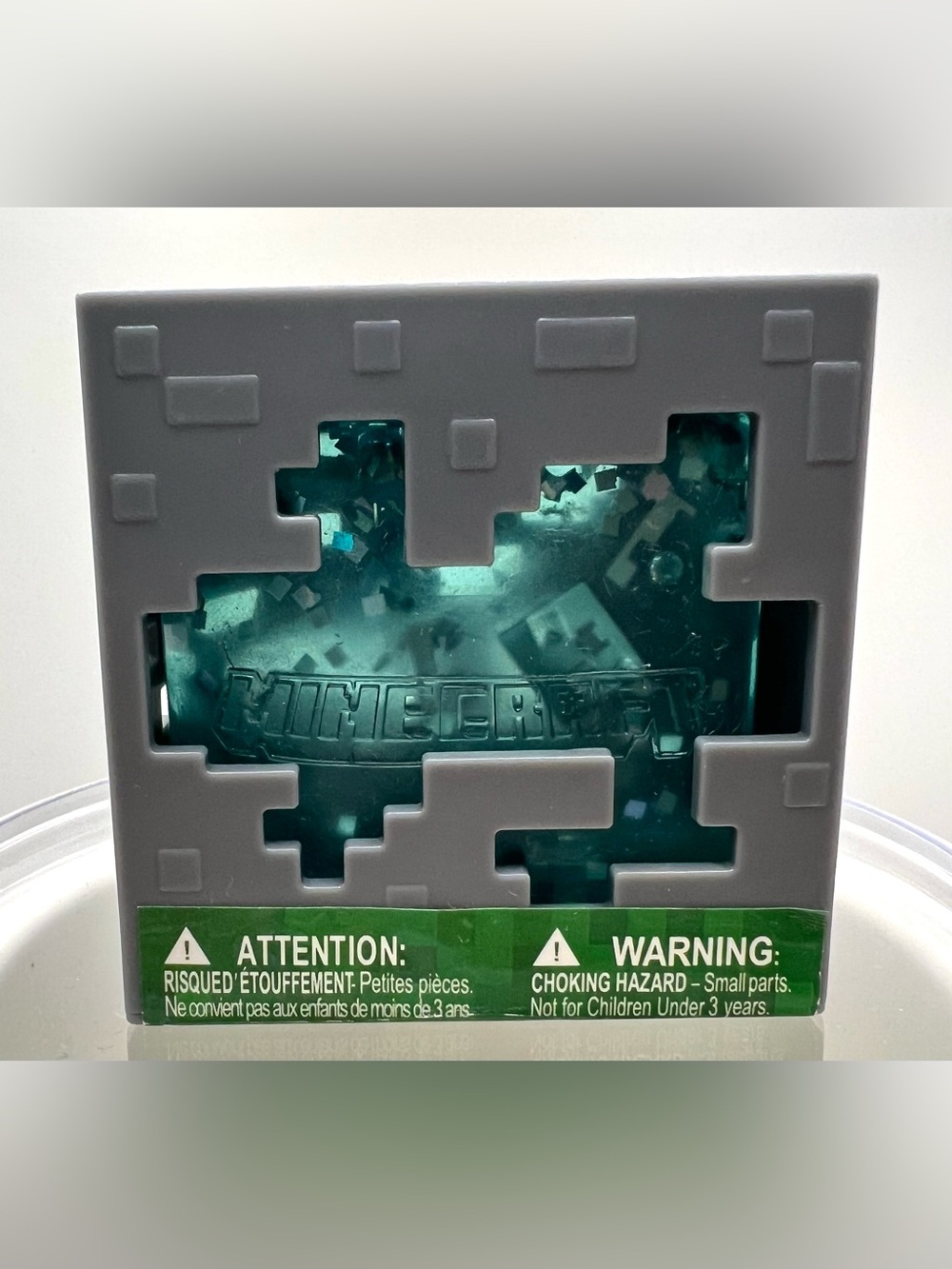 Boxed Blue Minecraft Jelly Cubes Squishy Fidget Cube 🩵